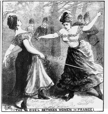 Illustration of the Waterloo field duel