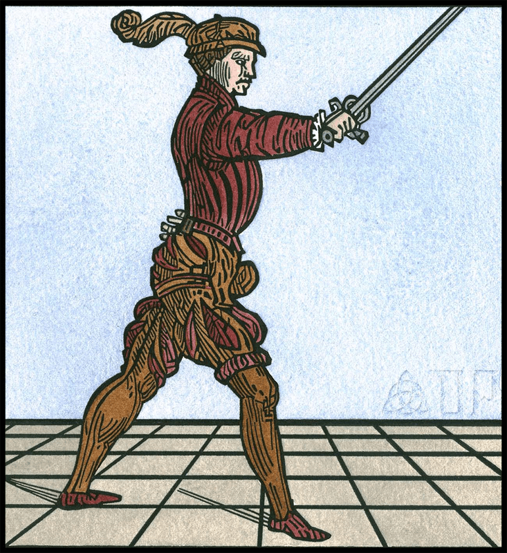 Guardia di testa from Achille Marozzo