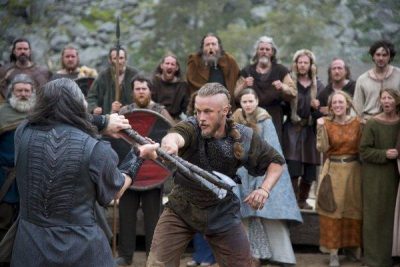 Combat scene from Vikings TV series
