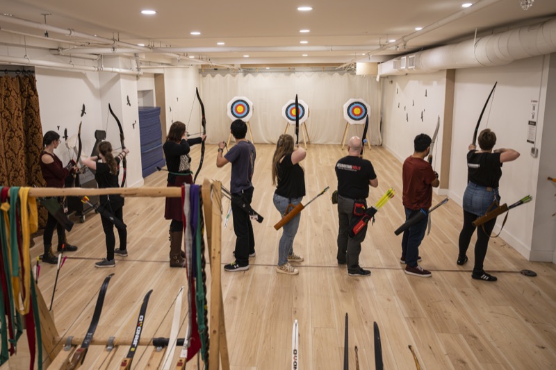 Indoor archery range